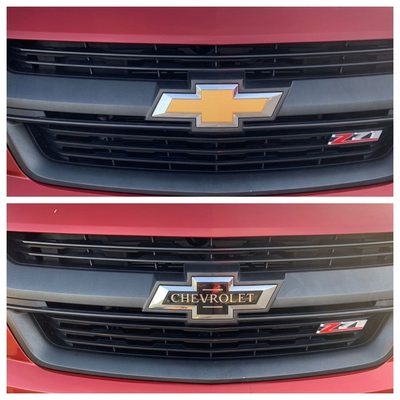 2016-2018 Chevrolet Silverado 1500 Licensed Wheel Cap Emblem Set Centennial 2Pcs ABS Plastic
