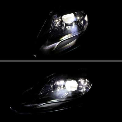 For Porsche Panamera 2017-2022 Matrix LED Projector Headlights DRL Matte Black Clear Lens Glossy Trim