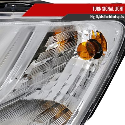 2008-2009 Pontiac G8 LED Bar Projector Headlights Chrome Housing/Clear Lens