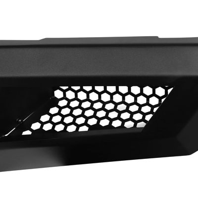 2015-2017 Ford F-150 Black Heavy Duty Steel Front Bumper & LED Light Ports
