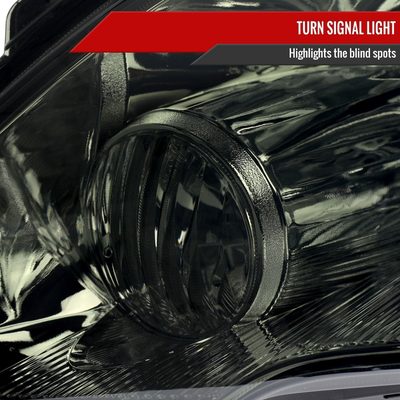 2007-2011 Honda CR-V Factory Style Headlights Chrome Housing/Smoke Lens