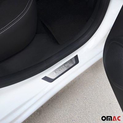 Honda Element Door Sill Scuff Plate Scratch Protector Exclusive Brushed Stainless Steel 4Pcs