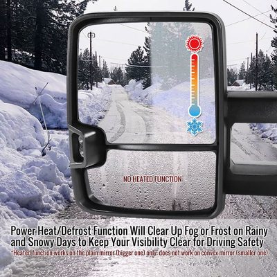 2002-2007 Chevy Silverado/Tahoe/Sierra/Yukon Heated Towing Mirrors Smoke Lens