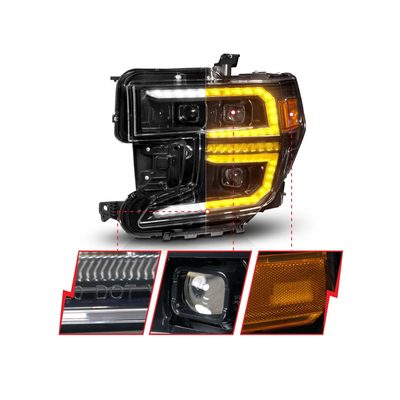 Anzo Black Sequential Signal DRL Projector Headlights 111600