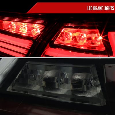 2018-2022 Toyota Camry LED Tail Lights Signal Lamps Glossy Black/Smoke