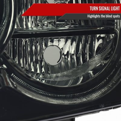 2005-2007 Jeep Grand Cherokee Factory Style Headlights Chrome/Smoke Lens