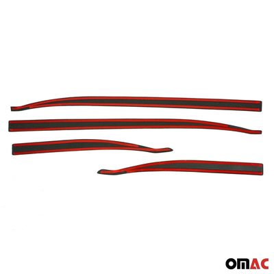 2015-2024 Jeep Renegade Side Door Molding Trim Skirt Garnish Carbon Fiber 4x