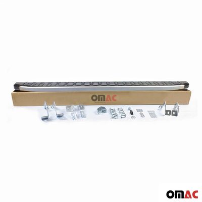 2010-2017 VW Touareg Running Boards Side Steps Silver & Black
