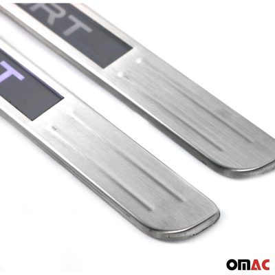 2013-2016 Ford Escape Door Sill Scuff Plate Illuminated Sport Stainless Steel 2Pcs