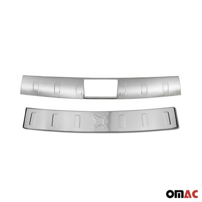 Rear Bumper Guard & Trunk Sill Cover Set for Jeep Renegade 2015-23 Steel Brushed
