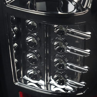 2007-2012 Chevrolet Avalanche LED Tail Lights Chrome Housing/Smoke Lens
