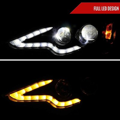 For Lexus IS250 IS350 2014-2016 Full LED Project healight Jet Black Housing Clear lens