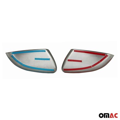 2010-2014 VW Golf Mk6 Side Mirror Cover Caps Matt Stainless Steel Silver 2 Pcs