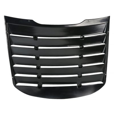 2015-2024 Ford Mustang Glossy Black Textured ABS Vintange Rear Window Louver