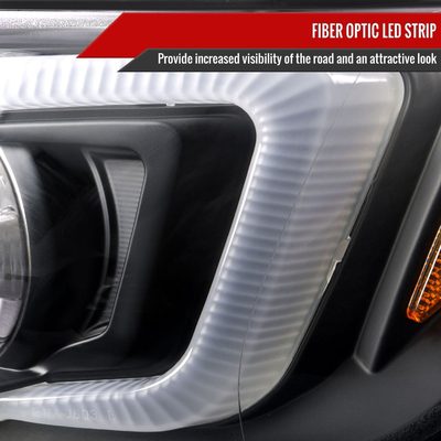 2011-2013 Scion tC LED Bar Projector Headlights LED Turn Signal Lights Black