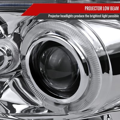 2002-2005 Dodge RAM 1500/ 03-2005 RAM 2500 3500 Dual Halo Headlights Chrome