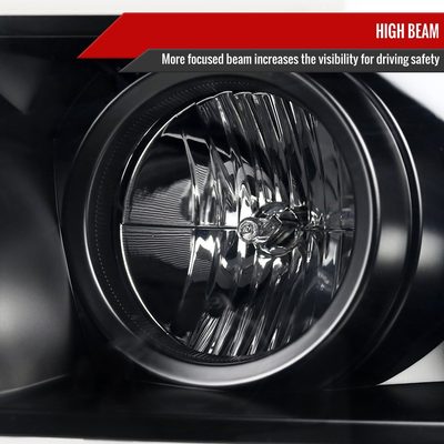 2007-2013 Toyota Tundra/ 08-2017 Sequoia LED C-Bar Headlights Signal Black
