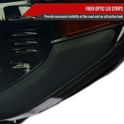 2014-2021 Toyota Tundra LED Projector Headlights Chrome Housing/Smoke Lens