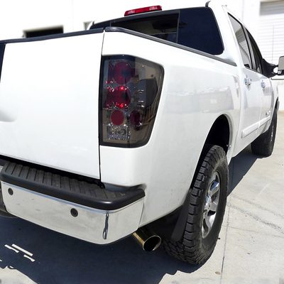 2004-2015 Nissan Titan Tail Lights Chrome Housing/Smoke Lens