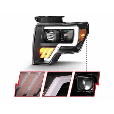 Fits 2009-2014 Ford F150, 2010-2014 F150 Raptor (ANZ-111445)