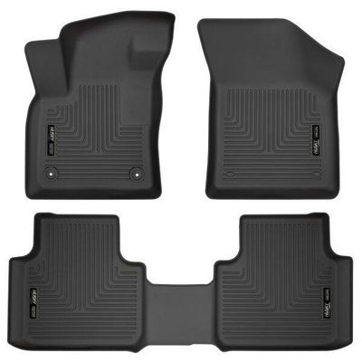 Tapetes Husky Weatherbeater 1ra y 2da Fila color Negro para Teramont 18 - 25