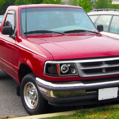 1993-1997 Ford Ranger Factory Corner Parking Turn Signal Lights Matt Black