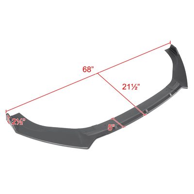 2014-2020 VW Golf GTI/R/R-Line Matte Black 3Pcs Front Bumper Lip Set