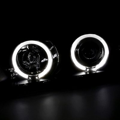 1992-1998 BMW E36 3 Series Coupe/Sedan Dual Halo Projector Headlights Black