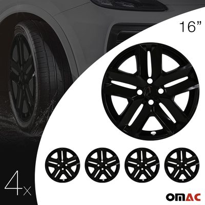 Colorado Hub Caps Wheel Cover 16" Black Full Set 4 pcs.