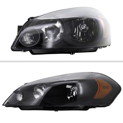 2006-2013 Chevy Impala / Impala Limited /Monte Carlo Headlights Amber & Black