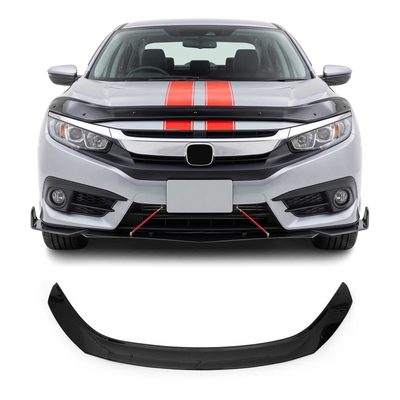 2016-2021 Honda Civic Front Bug Shield Hood Deflector 1 Pc Smoke