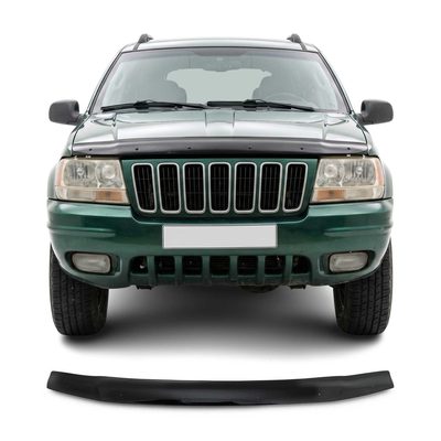 1999-2004 Jeep Grand Cherokee Front Bug Shield Hood Deflector 1 Pc Smoke
