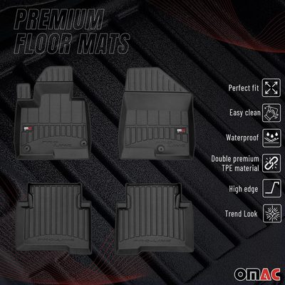 2013-2018 Hyundai Santa Fe Premium Floor Mats Liners Full Set All Weather Heavy Duty