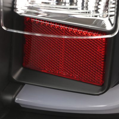 2014-2018 GMC Sierra 1500/2500HD/3500HD V2 LED Tail Lights Matte Black/Clear