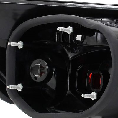 2006-2011 Honda Civic Coupe Tail Lights Matte Black Housing/Clear Lens