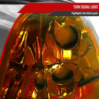 2001-2003 Honda Civic Factory Style Headlights Chrome Housing/Clear Lens