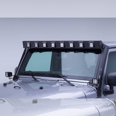 Marco de luz en parabrisa WLF 8 duallys 3" Jeep Wrangler JK 07-18