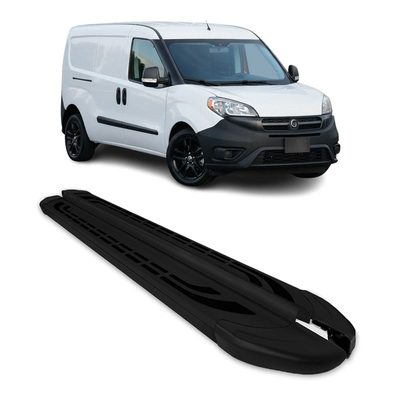 2015-2022 RAM ProMaster City LWB Running Boards Side Steps Silver & Black