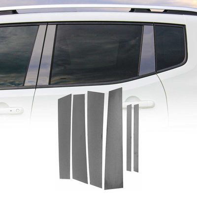 2013-2022 Buick Encore Window B Pillar Posts Door Trim Cover Stainless Steel Dark 6x
