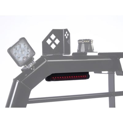 Merritt Stop/Turn/Tail Light & Brackets - Pair - Gloss Aluminum 7252-2