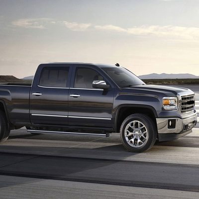 2014-2018 Chevrolet Silverado 1500 / GMC Sierra 1500 Mirror Cover Caps Chrome 2Pcs ABS Plastic