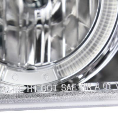 1999-2006 GMC Sierra/Yukon/Yukon XL Dual Halo Projector Headlights Chrome