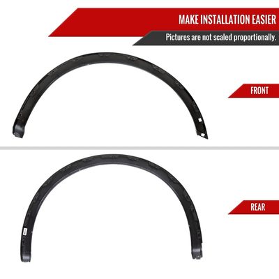 2018-2020 Ford F-150 Smooth Factory Style Fender Flares Wheel Protector