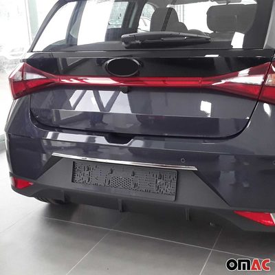 2020-2023 Hyundai i20 Rear Trunk Tailgate Door Handle Cover Stainless Steel Silver 1Pc