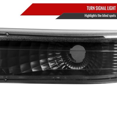 1999-2002 Chevy Silverado/ 00-2006 Tahoe Suburban Bumper Lights Matt Black