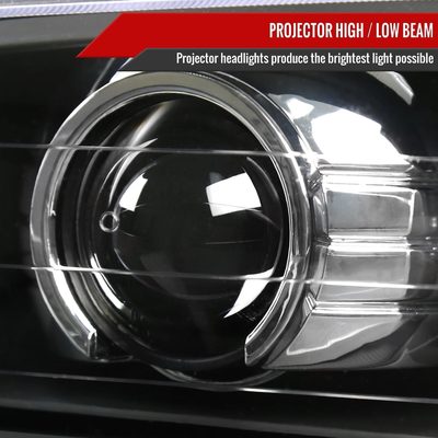 1995-2001 Subaru Impreza Retro Style Projector Headlights Matte Black/Clear