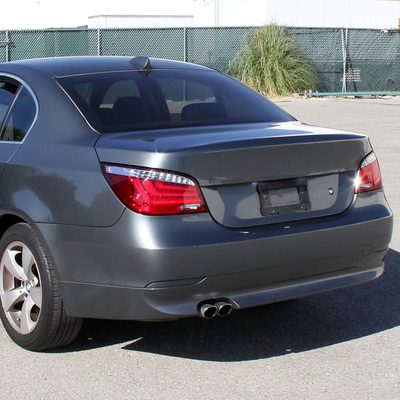 2004-2007 BMW E60 5 Series Sedan LED Tail Lights Chrome/Red Clear Lens