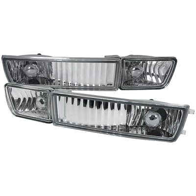1993-1998 VW Golf Mk3/Jetta/Cabrio H3 Bumper Fog Lights Chrome/Clear Lens