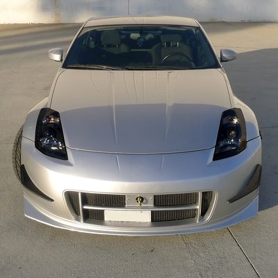 2003-2005 Nissan 350Z Projector Headlights SMD LED Light Strip Black/Smoke