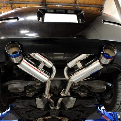 2003-2009 Nissan 350Z Coupe/Convertible Steel Dual Catback Exhaust Burnt Tips
